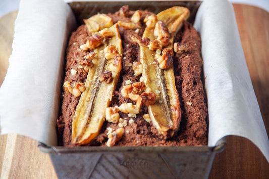 Chocolate Peanut Butter Banana Loaf