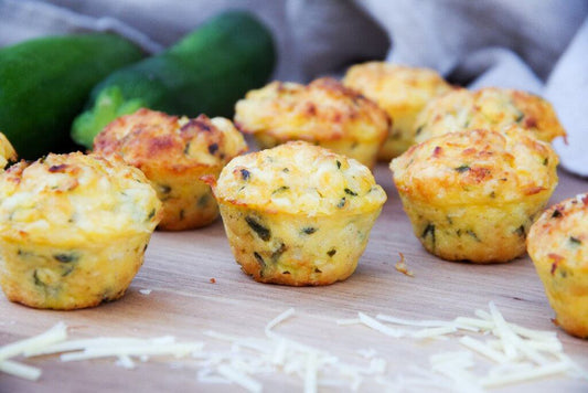 Cheesy Zucchini Mini Muffins