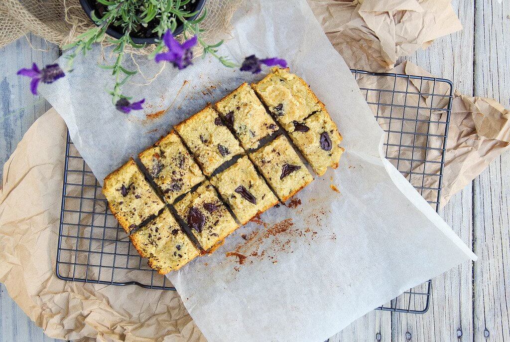 Coconut Chocolate Chunk Blondies