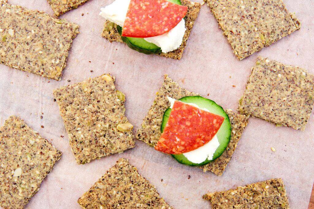 Pumpkin and Almond Lunch Box Crackers