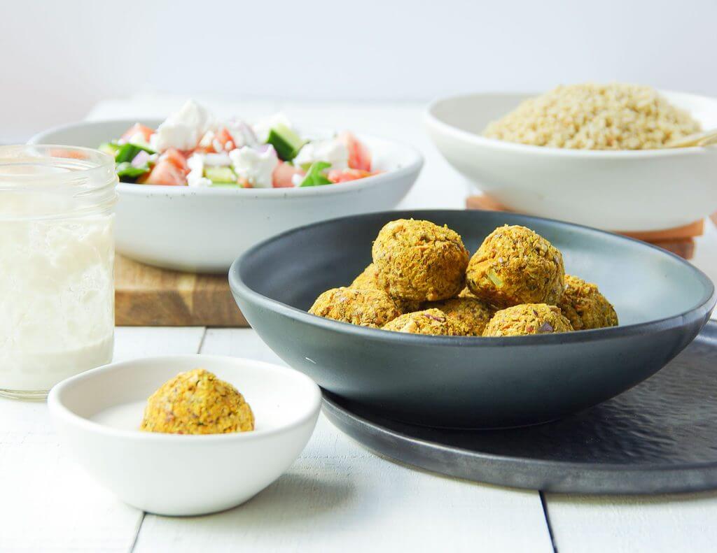 Hidden Veggie Falafel with Cashew Aioli