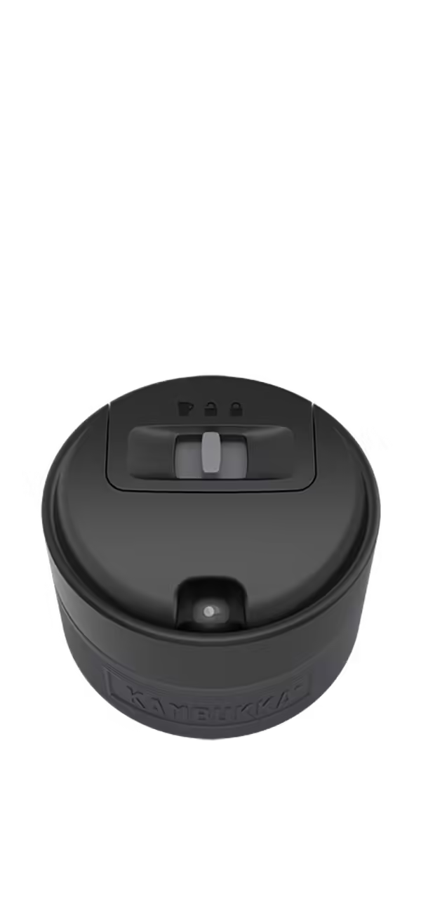 Kambukka ETNA 3-in-1 Snapclean Travel Mug 500ml - Black Steel