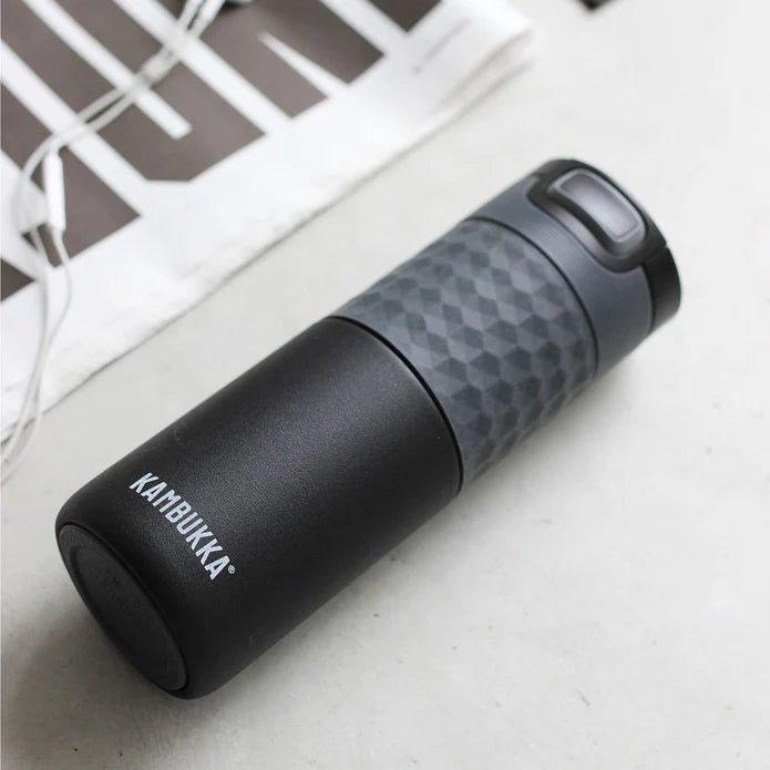 Kambukka ETNA 3-in-1 Snapclean Travel Mug 500ml - Black Steel