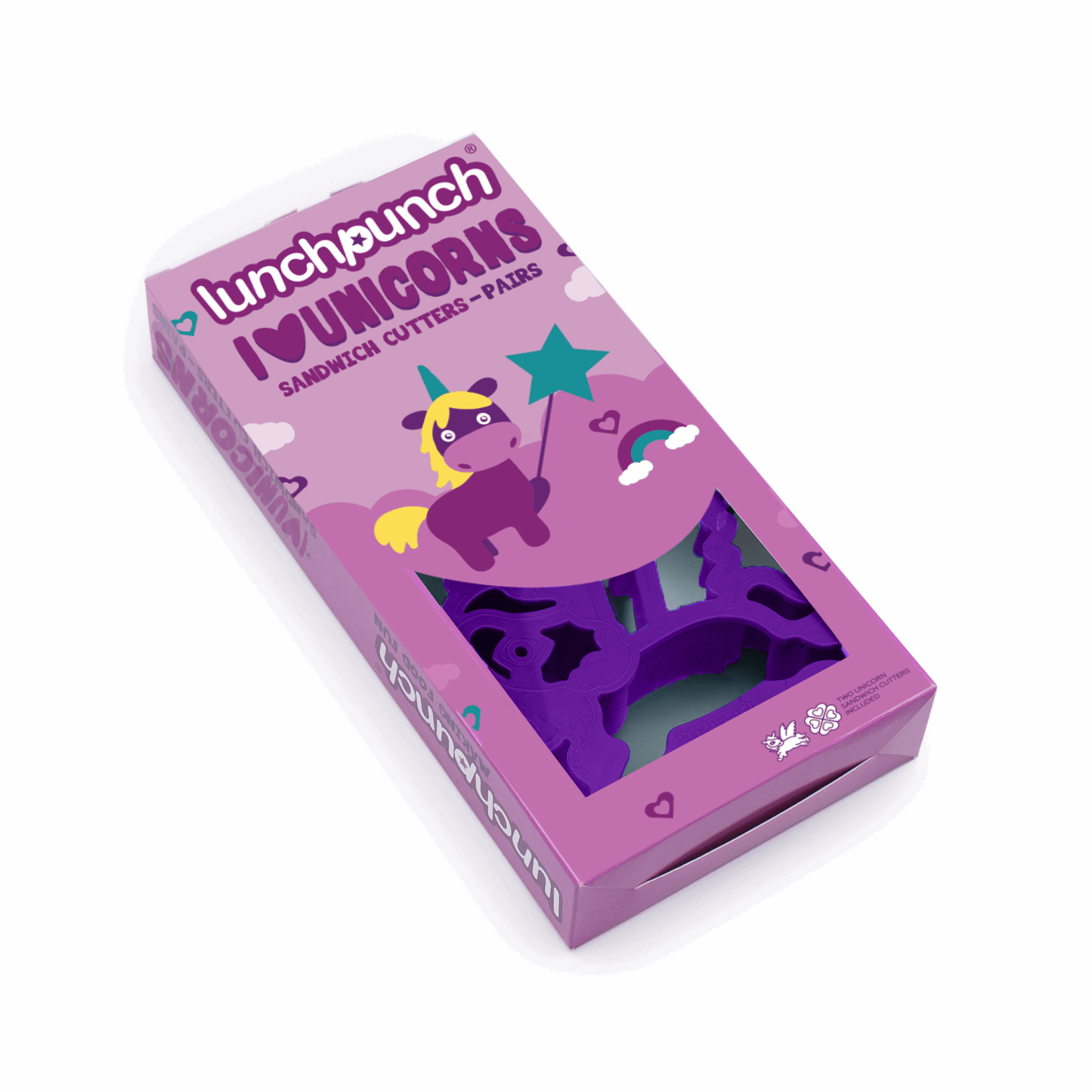 Sandwich Cutter Shapes - Lunch Punch - Unicorns - LunchBox Inc.
