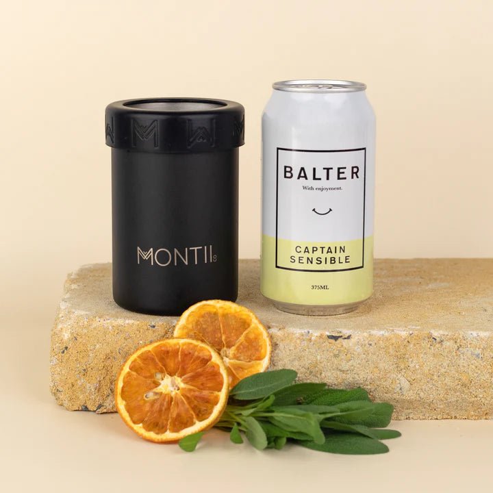 Montiico Insulated Bottle and Can Cooler Coal - LunchBox Inc.