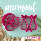 Lunch Punch Sandwich Cutter Shapes - Lunch Punch - Mermaid (set of 2) - LunchBox Inc.