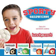 Lunch Punch Sandwich Cutter Shapes - Lunch Punch Sporty Sandwiches (Set of 4) - LunchBox Inc.