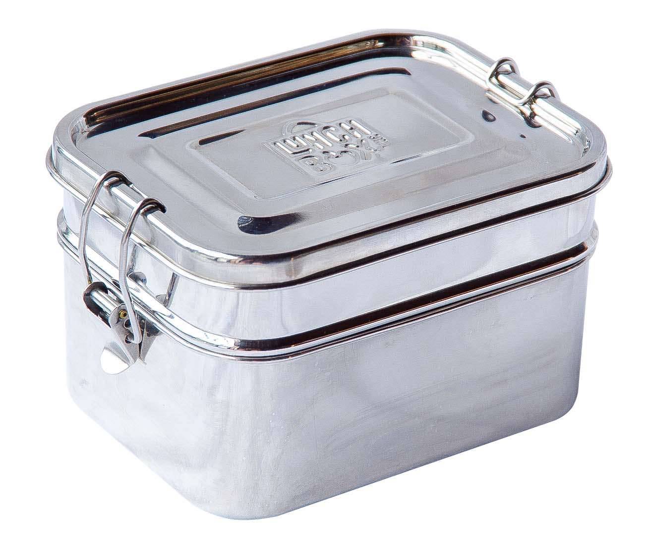 Large Stainless Steel Bento Leakproof Top View