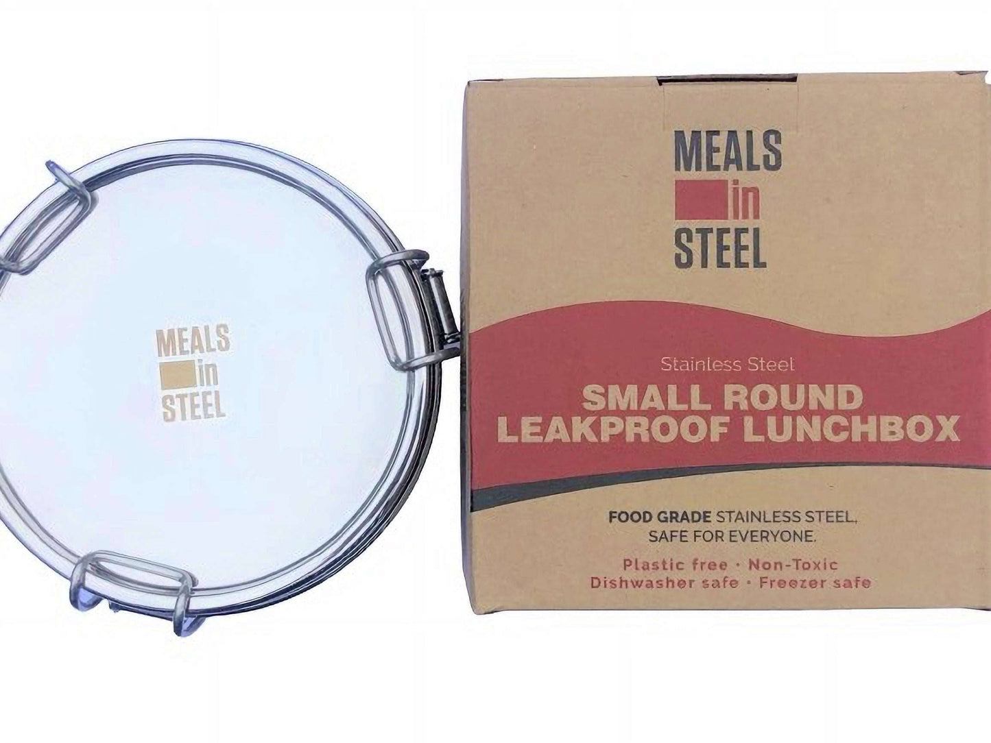 Meals In Steel Round Leak Proof Airtight Lunch Box - Perfect for Work or School Lunch - LunchBox Inc.