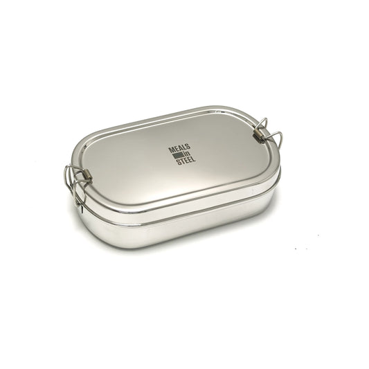 Meals In Steel Lunch Box Oval  Stainless Steel - LunchBox Inc.