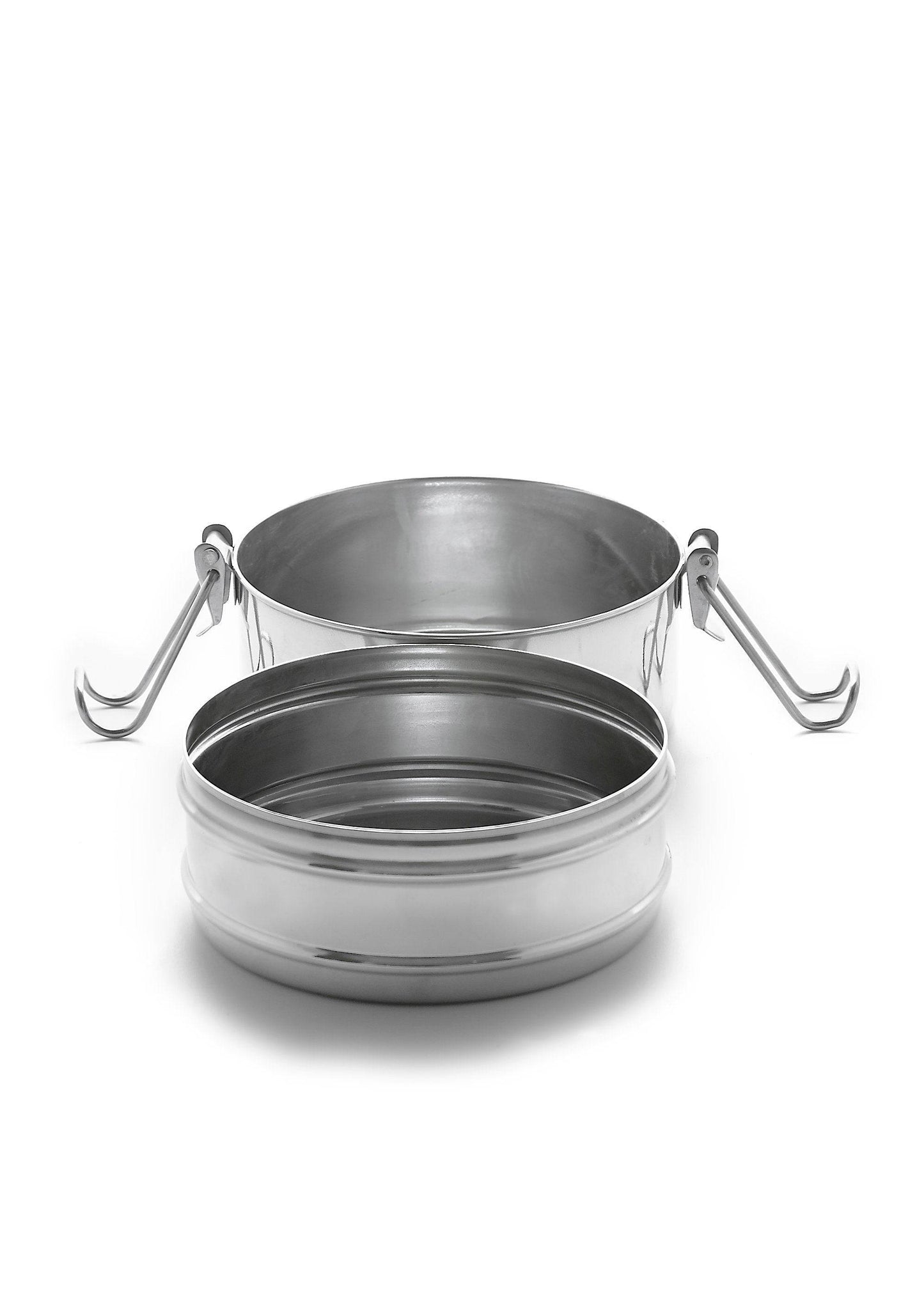 Meals In Steel Twin Layer Tiffin (Round Shape) Lunchbox