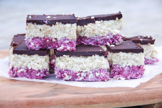 Berry and Coconut Slice