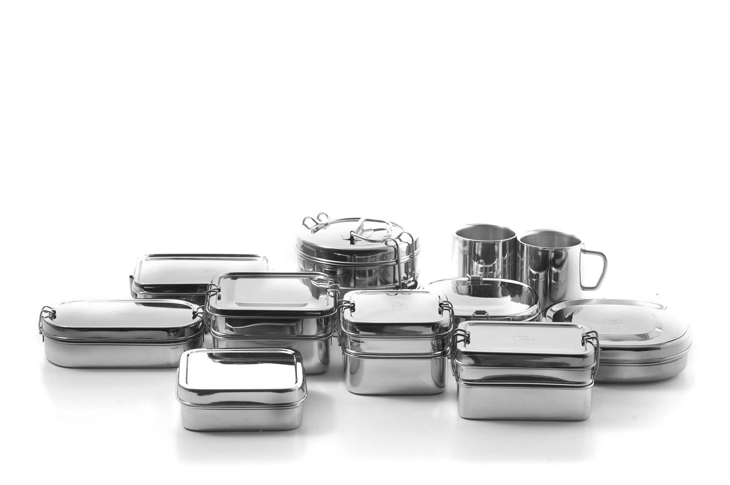 Meals In Steel Lunchboxes - Bento Stainless Steel Lunchboxes for Kids and Adults. Environment Friendly, Zero Waste and Economical