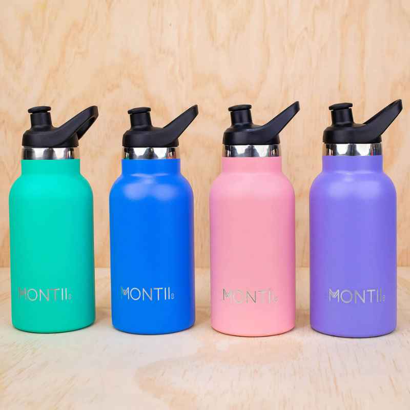 MontiiCo Mini Insulated  Drink Bottles - designed to stay cool on the go, whatever the weather!