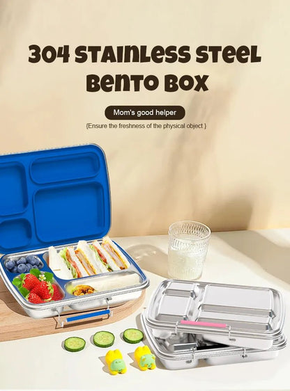 Jumbo Leakproof 4 Compartment Stainless Steel Lunch box – 1040ml - Pre Order 15th Feb