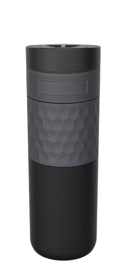 Kambukka ETNA 3-in-1 Snapclean Travel Mug 500ml - Black Steel