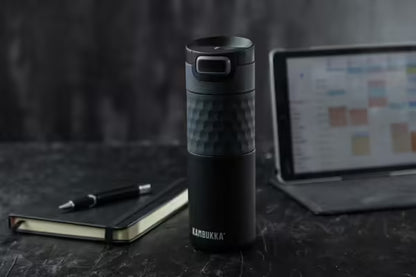 Kambukka ETNA 3-in-1 Snapclean Travel Mug 500ml - Black Steel