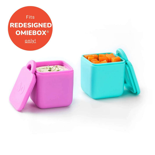 OmieBox Dip Containers Pink Teal
- LunchBox Inc.