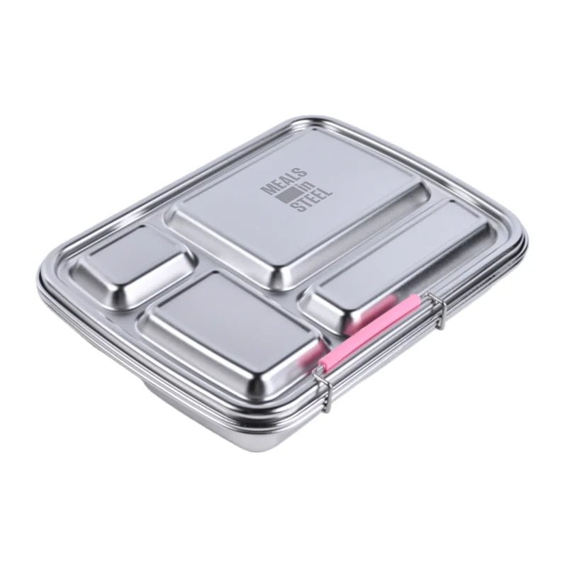Jumbo Leakproof 4 Compartment Stainless Steel Lunch box – 1040ml - Pre Order 15th Feb