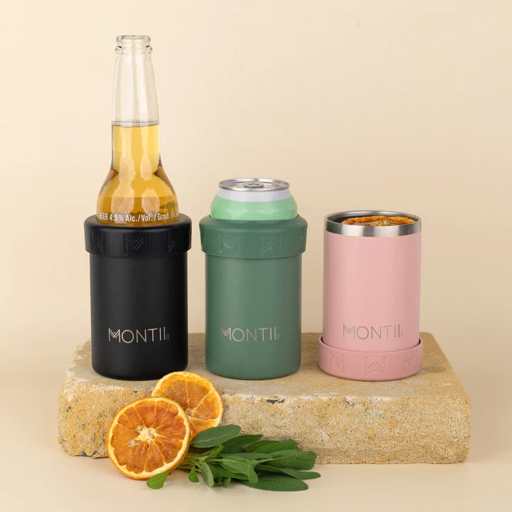 Montiico Insulated Bottle and Can Cooler Coal - LunchBox Inc.
