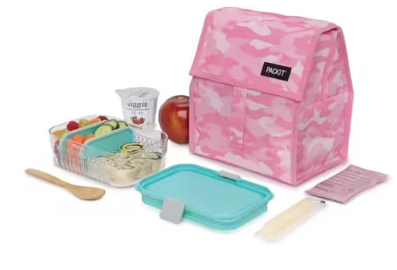 Packit Freezable Lunch Bag Pink Camo - LunchBox Inc.