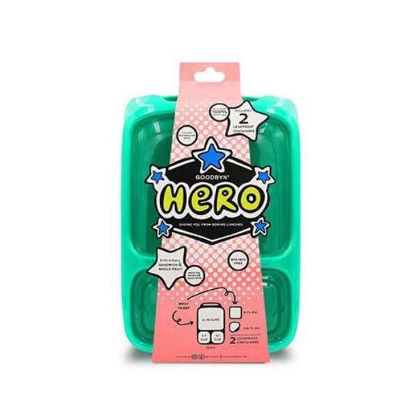Goodbyn Hero Bento Lunch Box plus 2 leakproof dippers - LunchBox Inc.