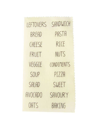 Lily Bee Beeswax Wrap Food Labels - LunchBox Inc.