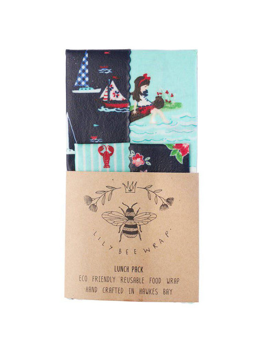 Lily Bee Beeswax Wrap - Meet by the Sea - Lunch Pack - LunchBox Inc.