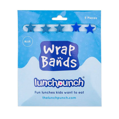 Lunch Punch Blue Wrap Bands - set of 5 - LunchBox Inc.