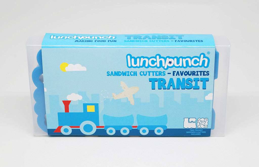 Lunch Punch Sandwich Cutter Shapes - Lunch Punch Transit (set of 2) - LunchBox Inc.