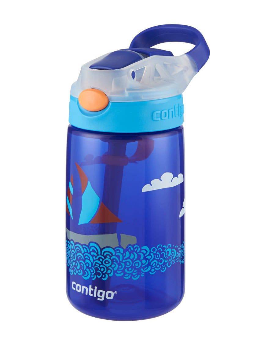 Contigo Gizmo Flip AutoSpout Kids Water Bottle (420ml) - Hello Green
