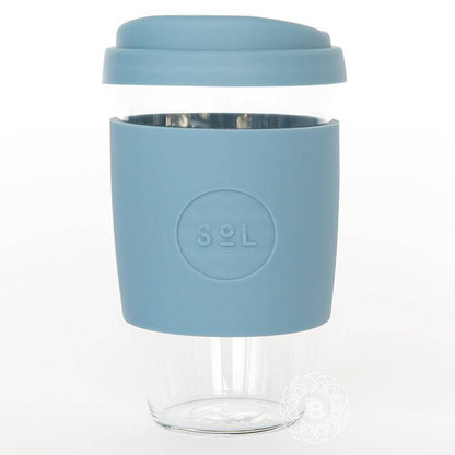 Sol Cups - Hand Blown Glass Coffee Cups 16oz - LunchBox Inc.