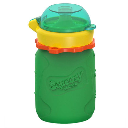 SILICONE SQUEASY SNACKER YOGHURT & DRINK POUCH -104ML -ALL COLOURS - LunchBox Inc.