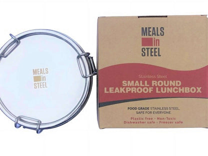 Meals In Steel Round Leak Proof Airtight Lunch Box -  Perfect for Work or School Lunch - LunchBox Inc.