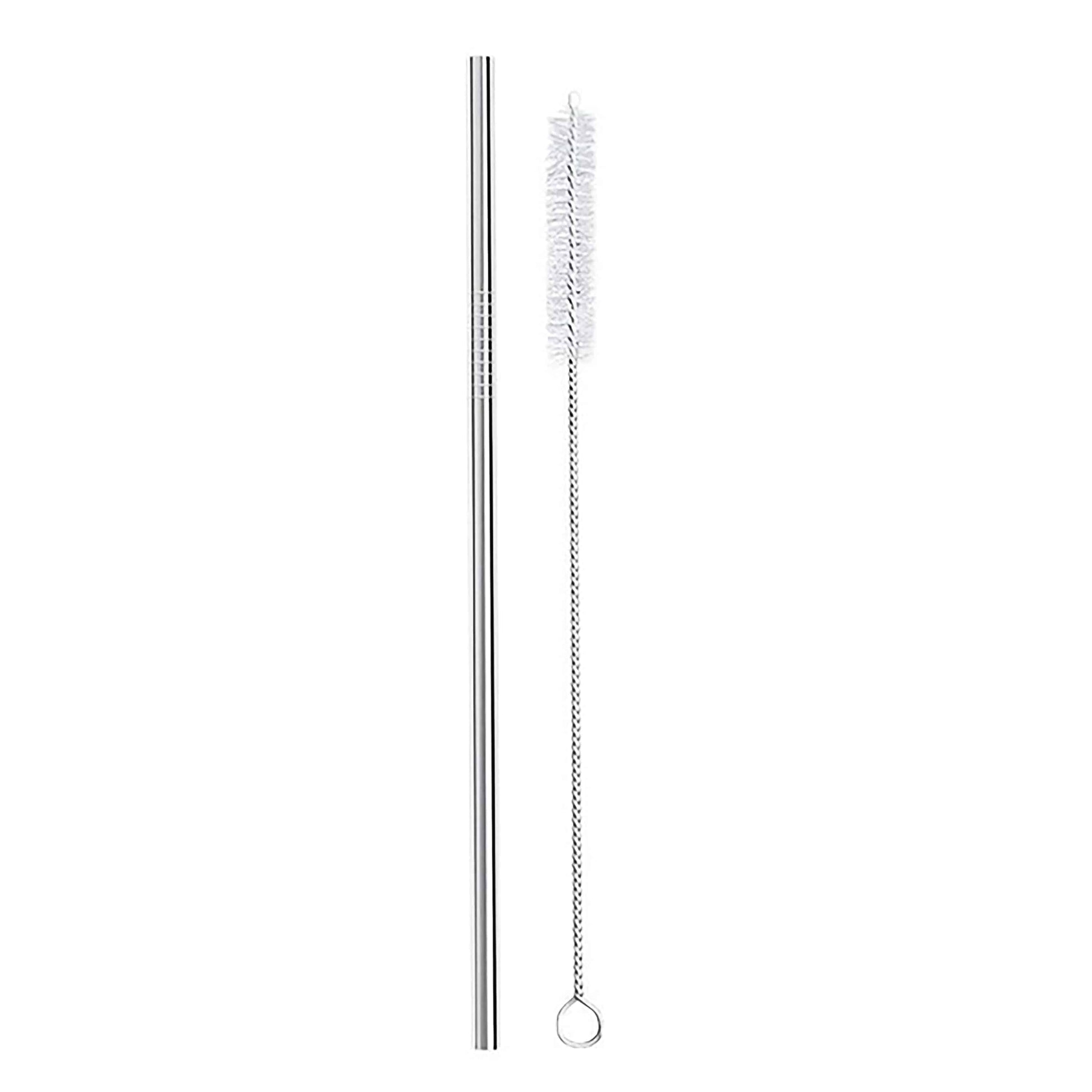 Meals In Steel Stainless Steel Straight Straw Pack with Vegan Brush - LunchBox Inc.